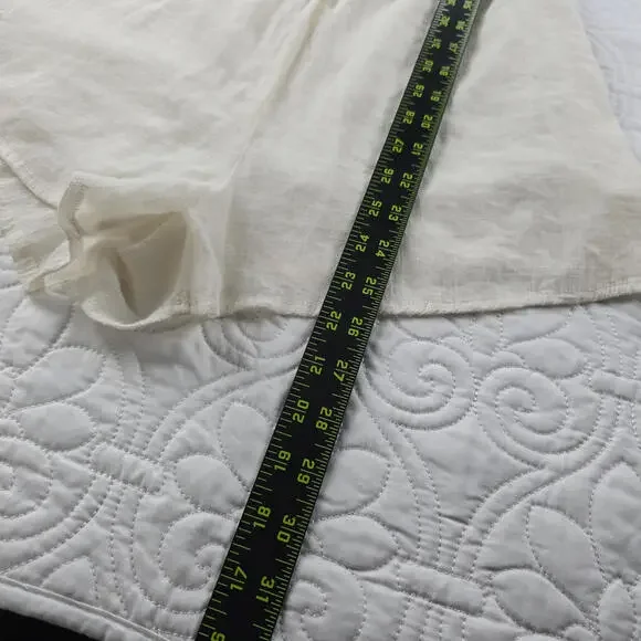 Altar'd state BoHo-style Cream color Flowy Bell Sleeve Romper, Size M - Picture 5 of 6